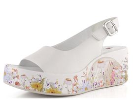 Högl sandály na barevném klínu  9-102519