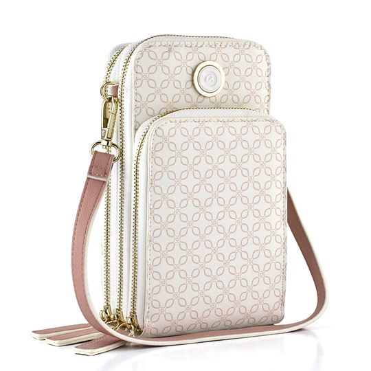 Ara malá crossbody kabelka Leonie růžová/krémová 16-21407-54