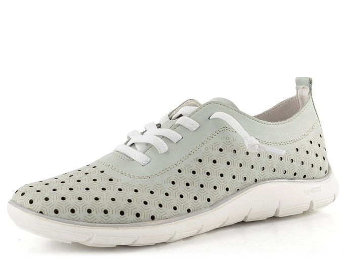 Remonte zelené prořezávané polobotky D3G03-52