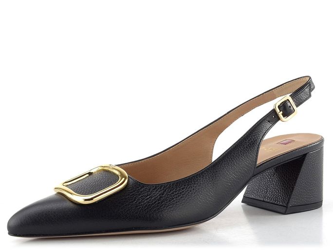 Högl lodičky s volnou patou schwarz 1-104623-0100