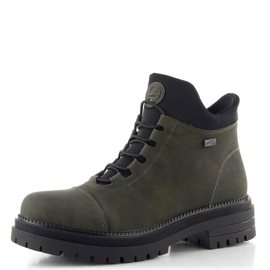 Rieker šněrovací kotník s membránou forest/schwarz Y3163-54