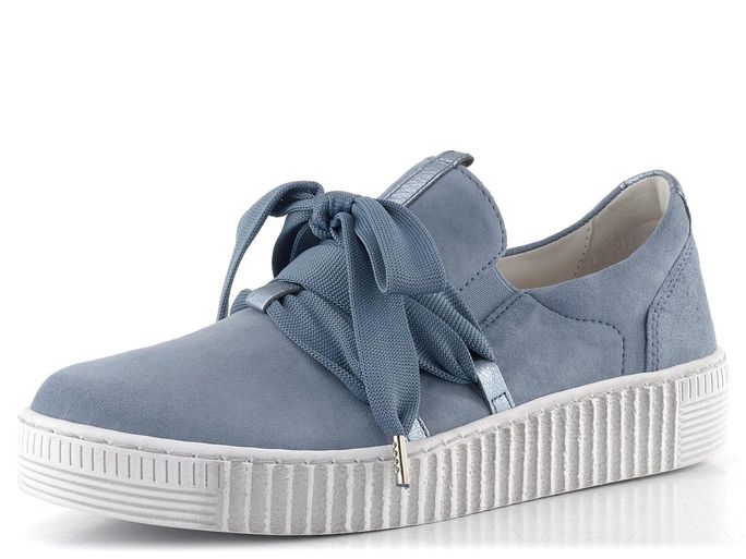 Gabor semišové prozouvací polobotky světle modré 83.333.10