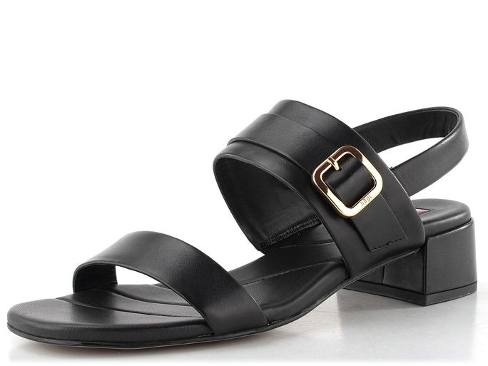 Högl luxusní sandály na podpatku schwarz 1-102610-0100