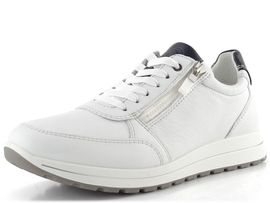 Ara široké pánské kožené tenisky Matteo weiss/blau 11-24501-05