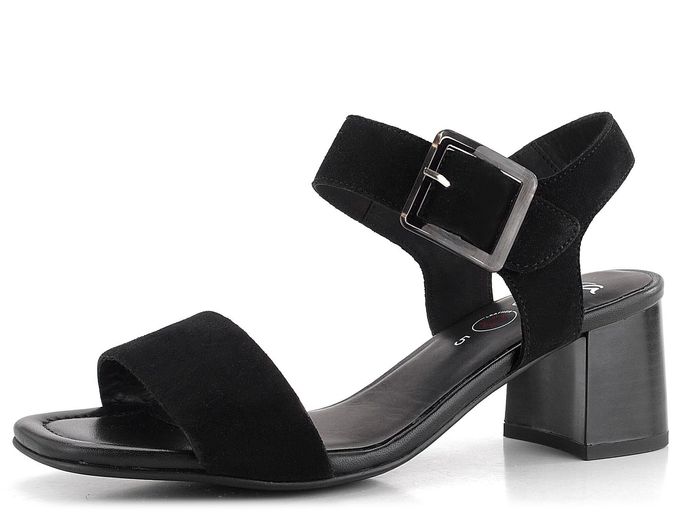 Ara dámské širší sandály na podpatku Brighton Black 12-20507-01