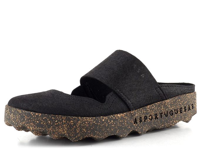 Asportuguesas pantofle s plnou špičkou Cana L black P018176013