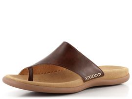 Gabor hnědé pantofle žabky Peanut 03.700.24