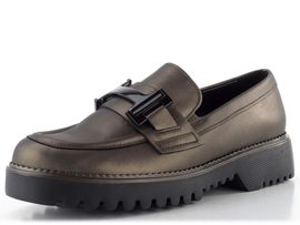 Gabor metalické mokasíny na hrubé podešvi smog 72.452.89