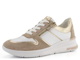 Ara tenisky na klínku Neapel-Tron Sand/Platin/Weiss 12-38412-09